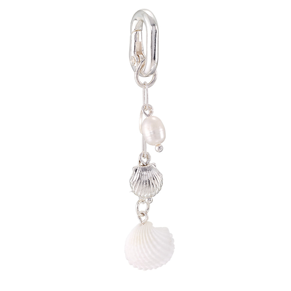 Clam Shell & Pearl 2.8" Bikini Charm