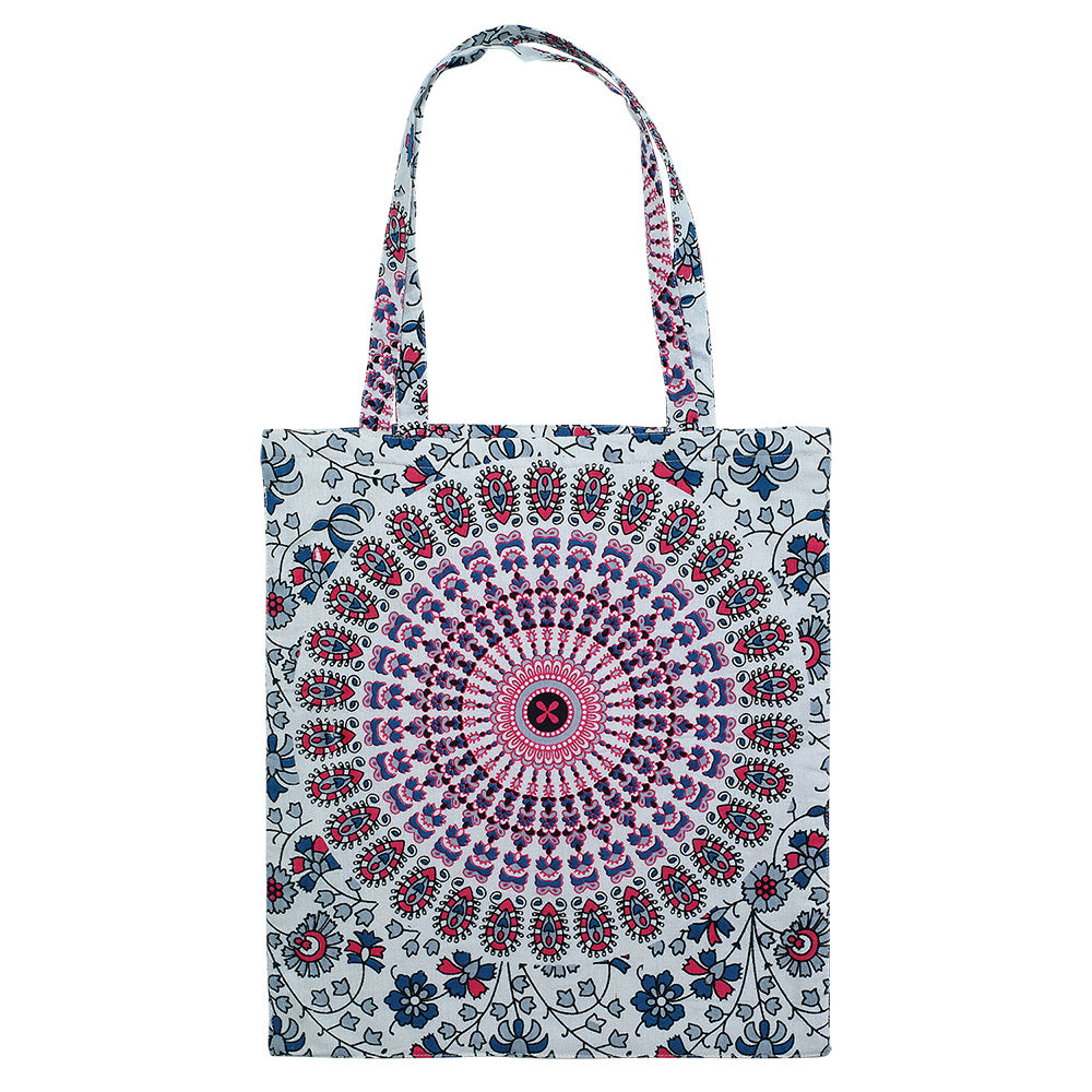 Block Print Mandala Cotton Bag