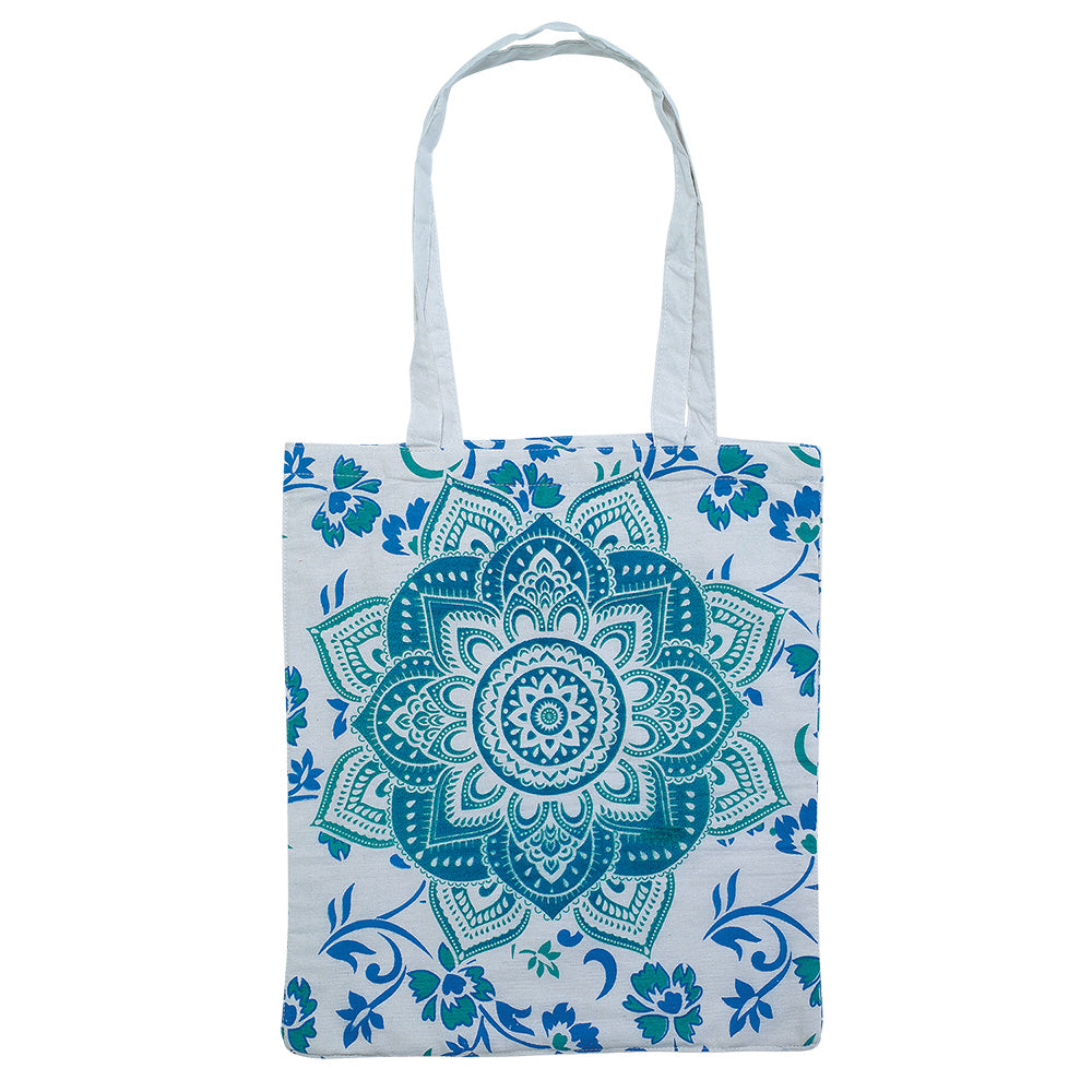 Block Print Mandala Cotton Bag