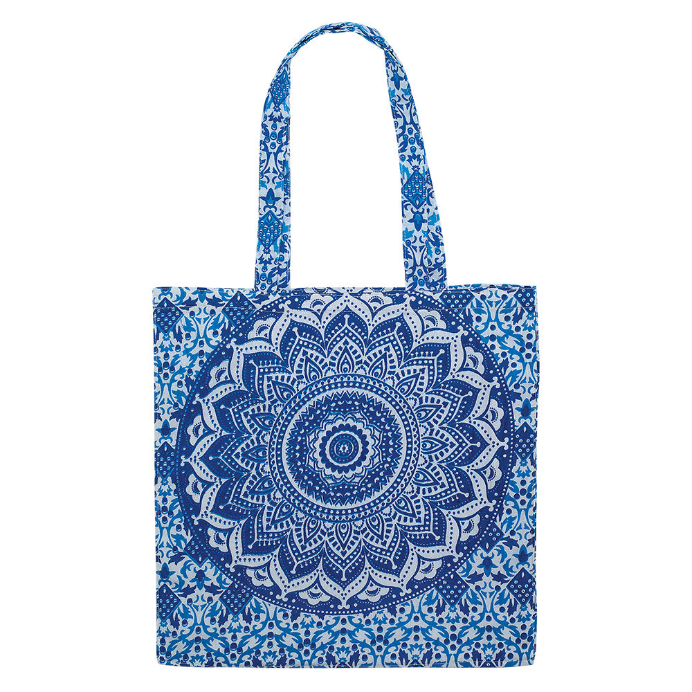 Block Print Mandala Cotton Bag