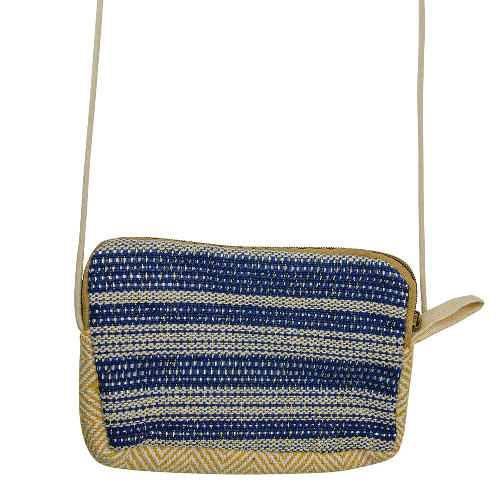 Colorful Hemp Crossbody Bag / 5" x 8"