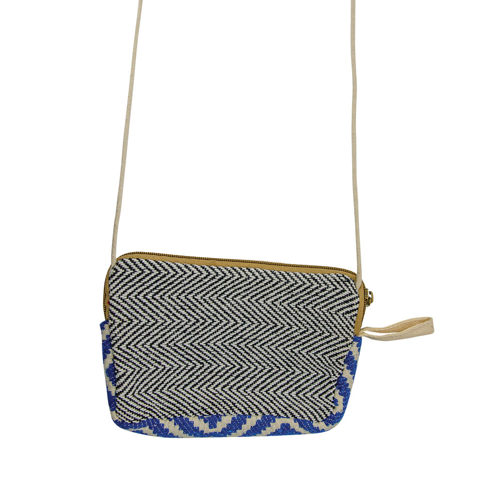 Colorful Hemp Crossbody Bag / 5" x 8"