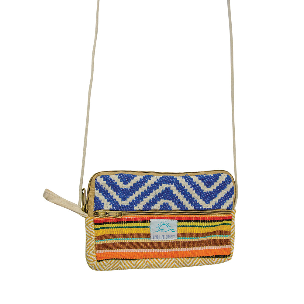 Colorful Hemp Crossbody Bag / 5" x 8"