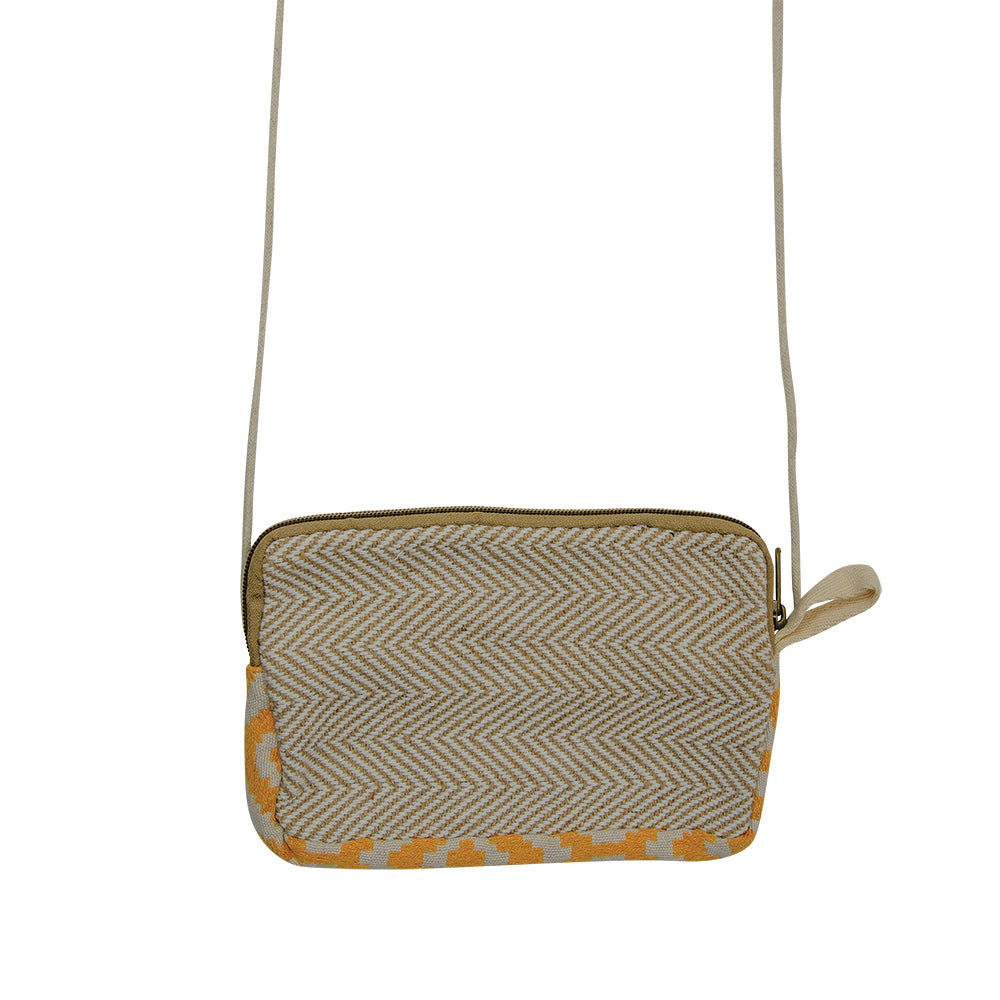 Colorful Hemp Crossbody Bag / 5" x 8"