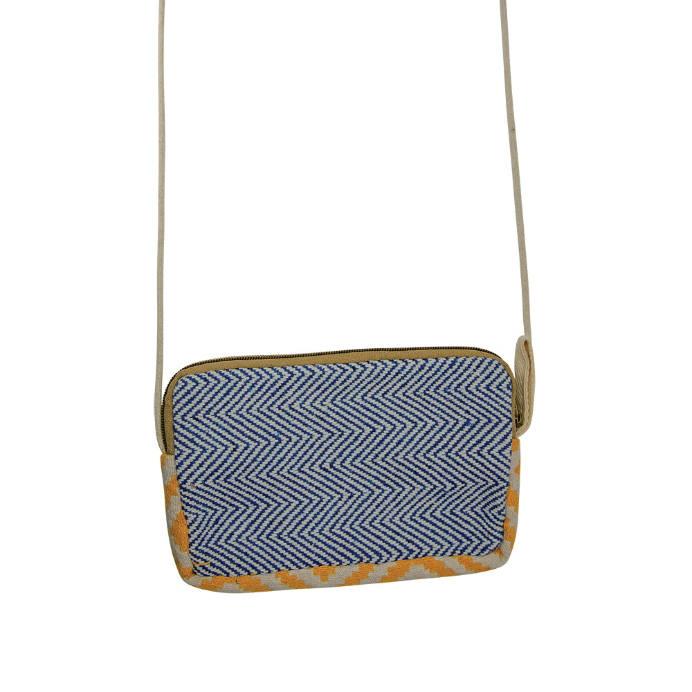 Colorful Hemp Crossbody Bag / 5" x 8"
