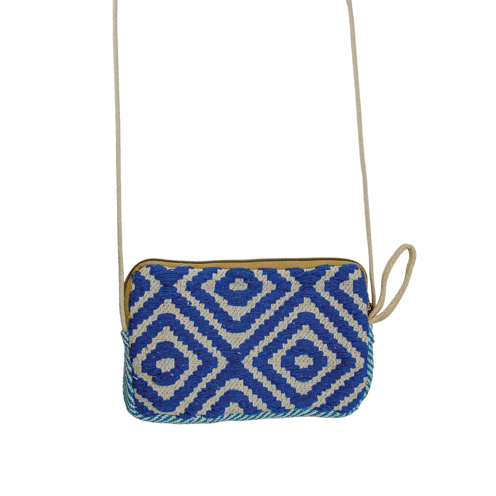 Colorful Hemp Crossbody Bag / 5" x 8"