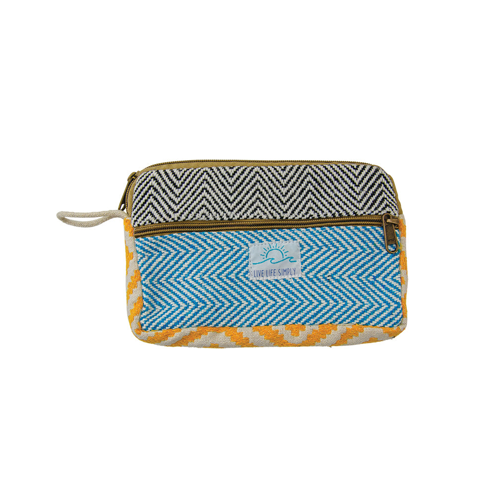 Colorful Hemp Crossbody Bag / 5" x 8"