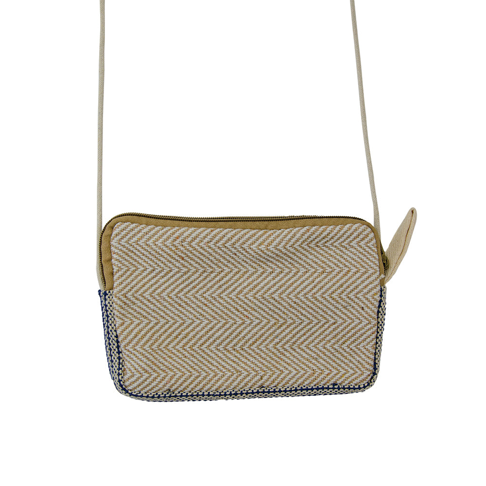Colorful Hemp Crossbody Bag / 5" x 8"