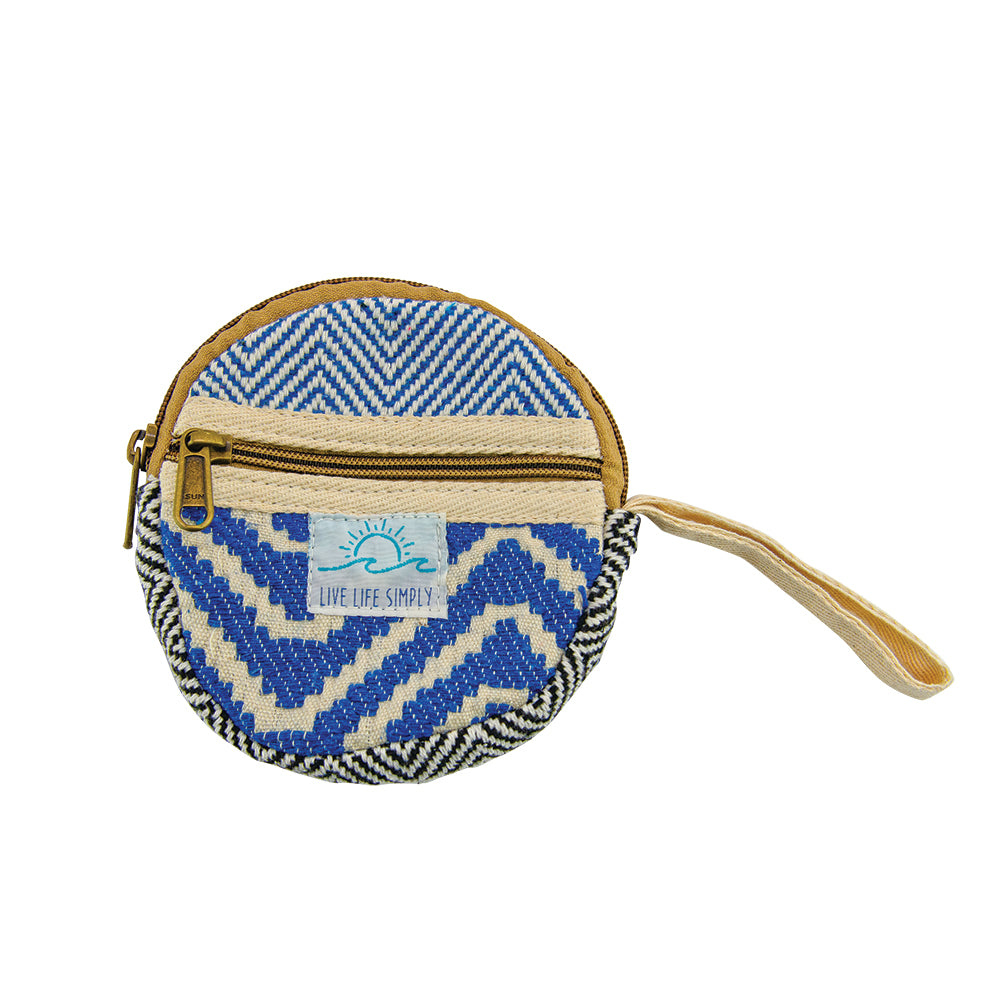 Round Hemp Wristlet Bag / 5" x 5"