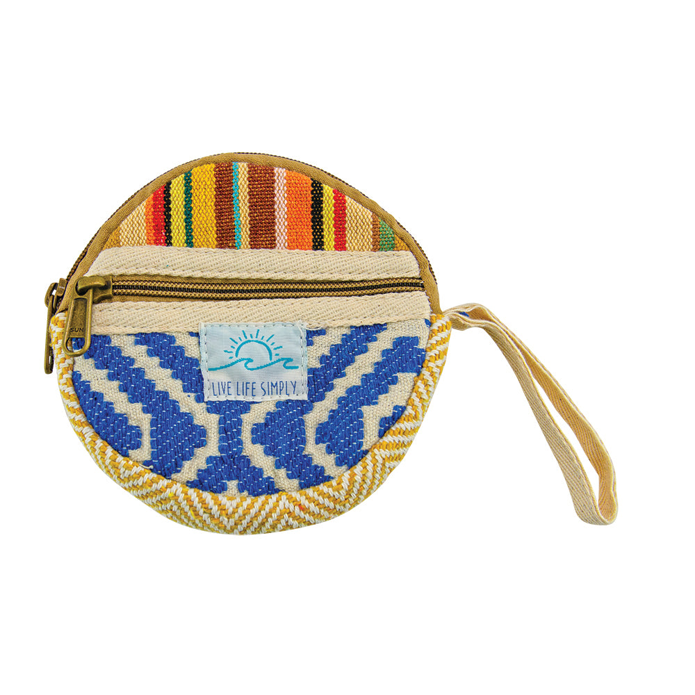Round Hemp Wristlet Bag / 5" x 5"