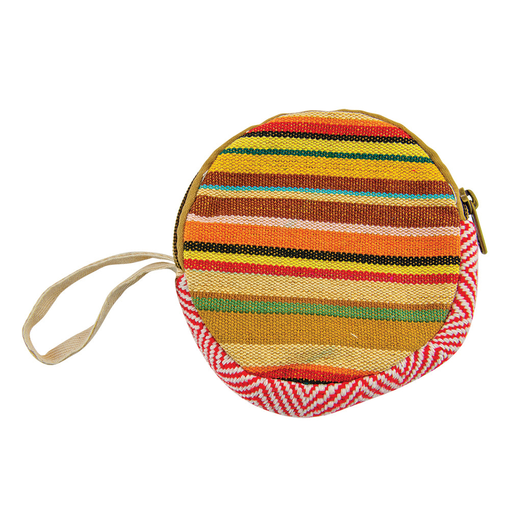 Round Hemp Wristlet Bag / 5" x 5"