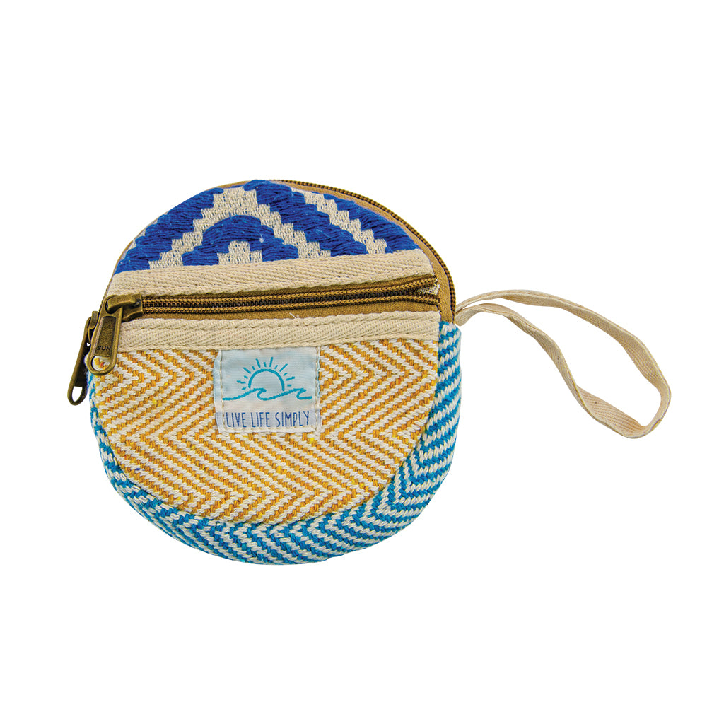 Round Hemp Wristlet Bag / 5" x 5"