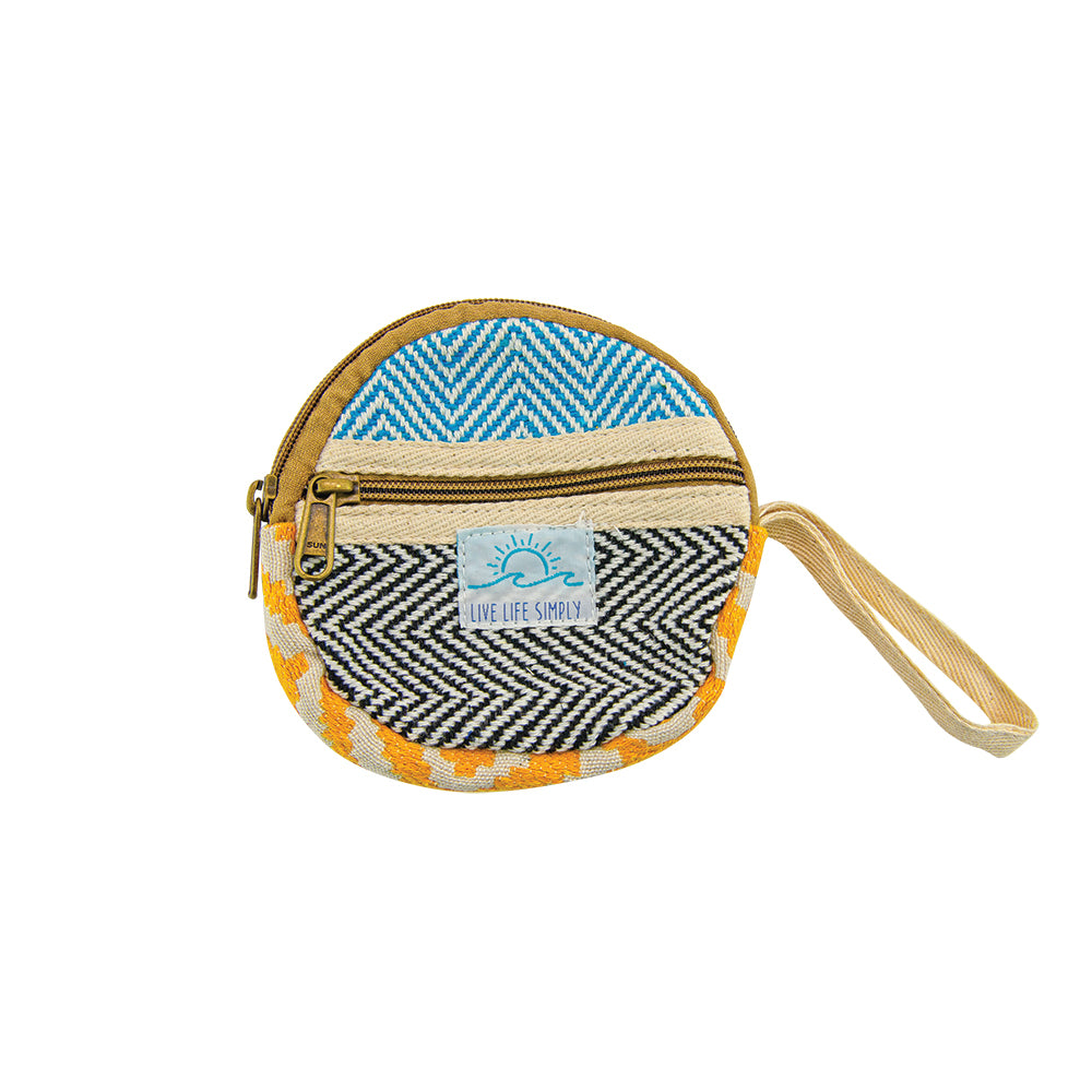 Round Hemp Wristlet Bag / 5" x 5"