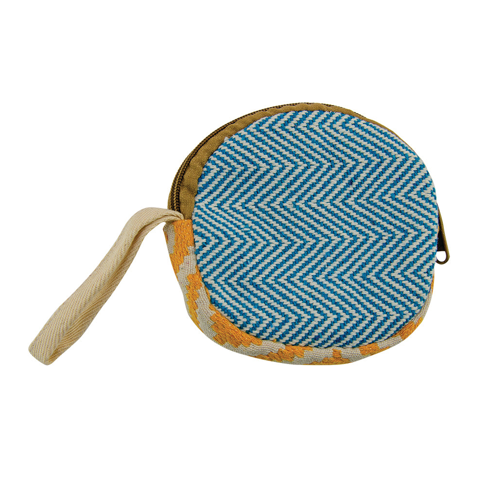 Round Hemp Wristlet Bag / 5" x 5"