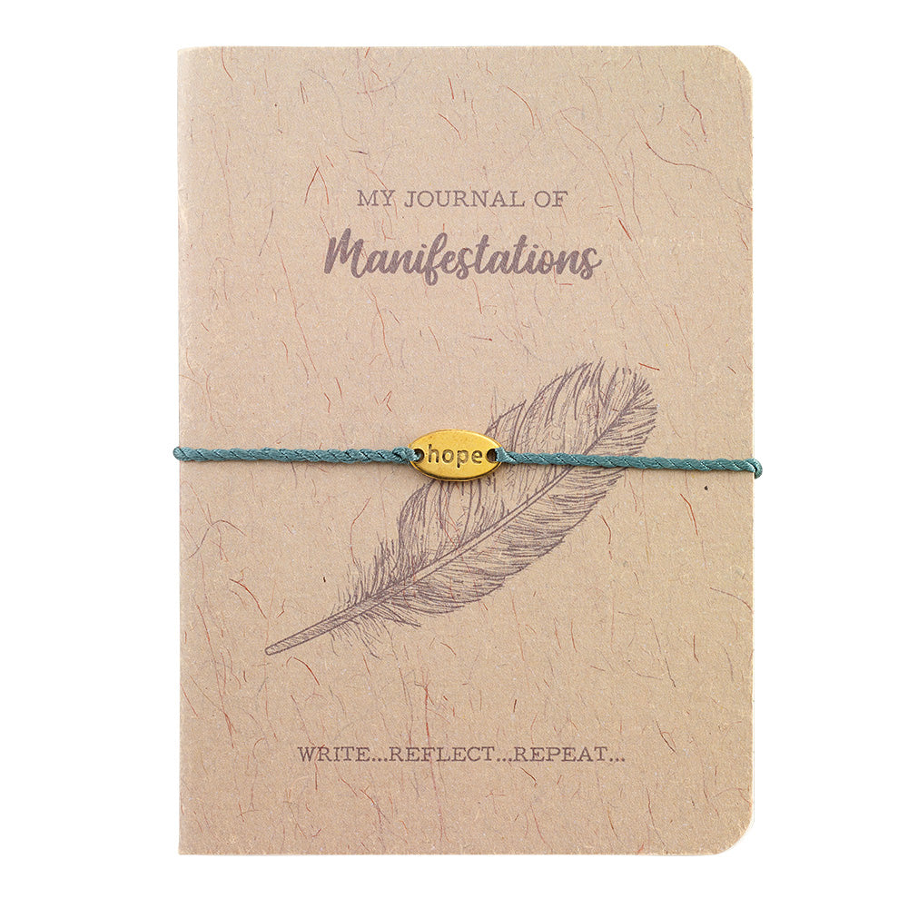 “My Journal” of Manifestations with “Hope” Cord Bracelet