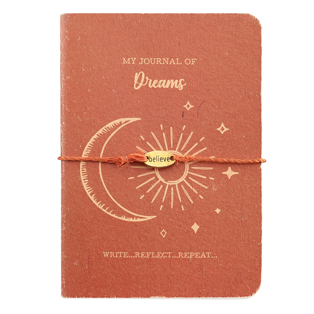 “My Journal” of Dreams with “Believe” Cord Bracelet