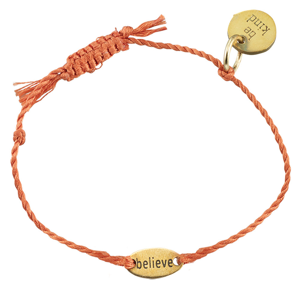 “My Journal” of Dreams with “Believe” Cord Bracelet