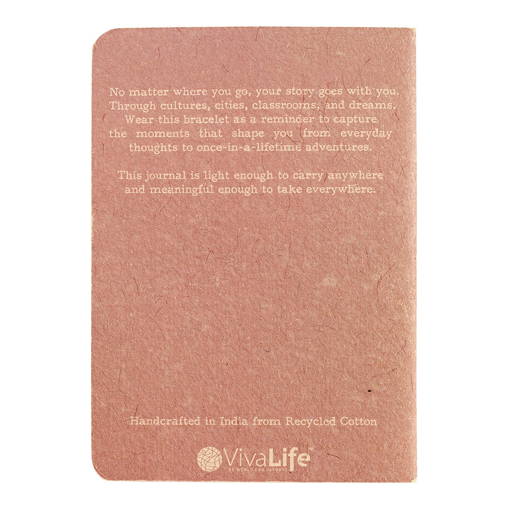 “My Journal” of Creative Thoughts with “Imagine” Cord Bracelet
