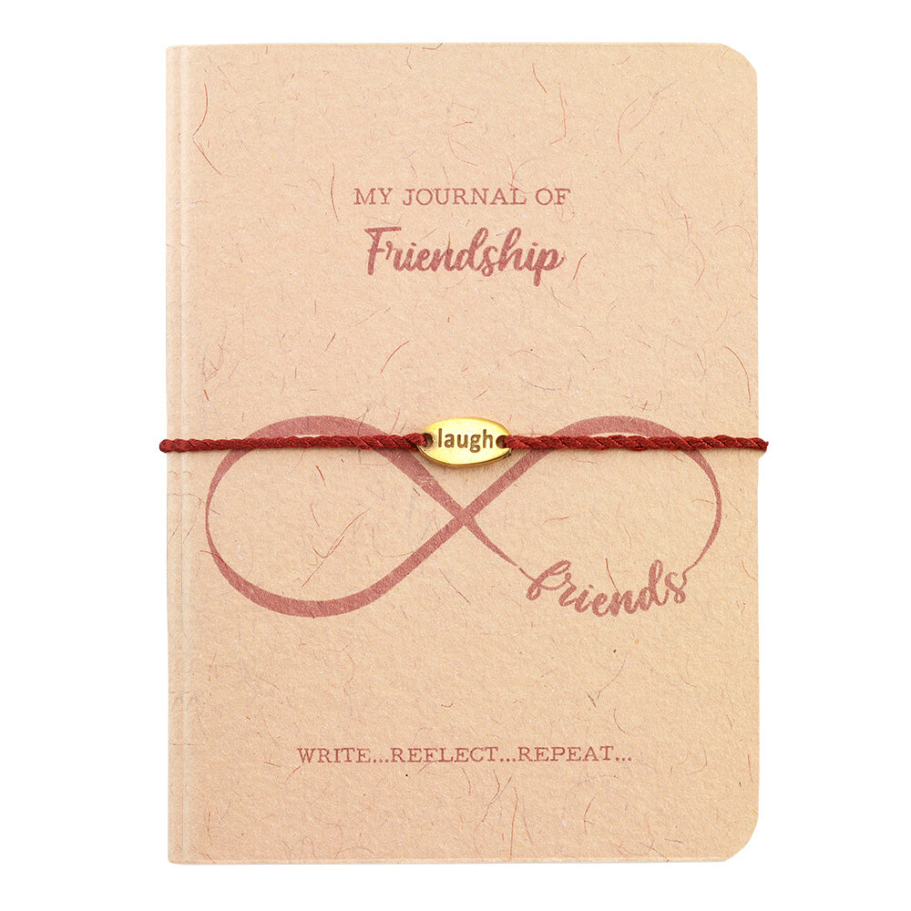 “My Journal” of Friendship with “Laugh” Cord Bracelet