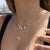 Pearlized Enamel Cross 16" Necklace
