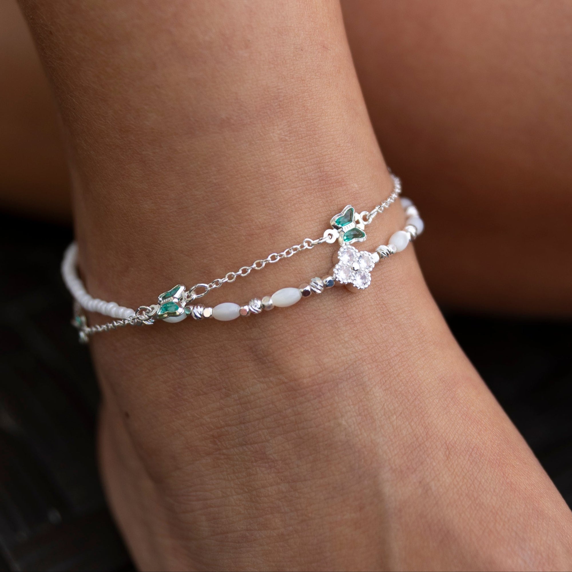 Butterfly Station Anklet