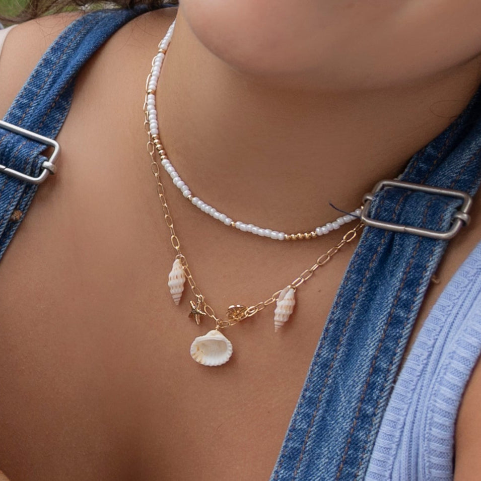 Starfish/Sand Dollar/Shell Charm 18&quot; Necklace