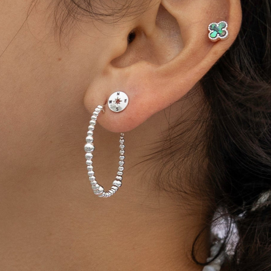 Open-Back Metal Hoop Earrings