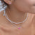 Faux Pearl Metal Bead 16" Necklace