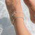 Stone Metal Disc Anklet