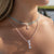 Triple Pearl/Metallic Colored Seedbead and Crystal 16" Necklace