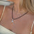 Leather Starfish Pendant 16'' Necklace