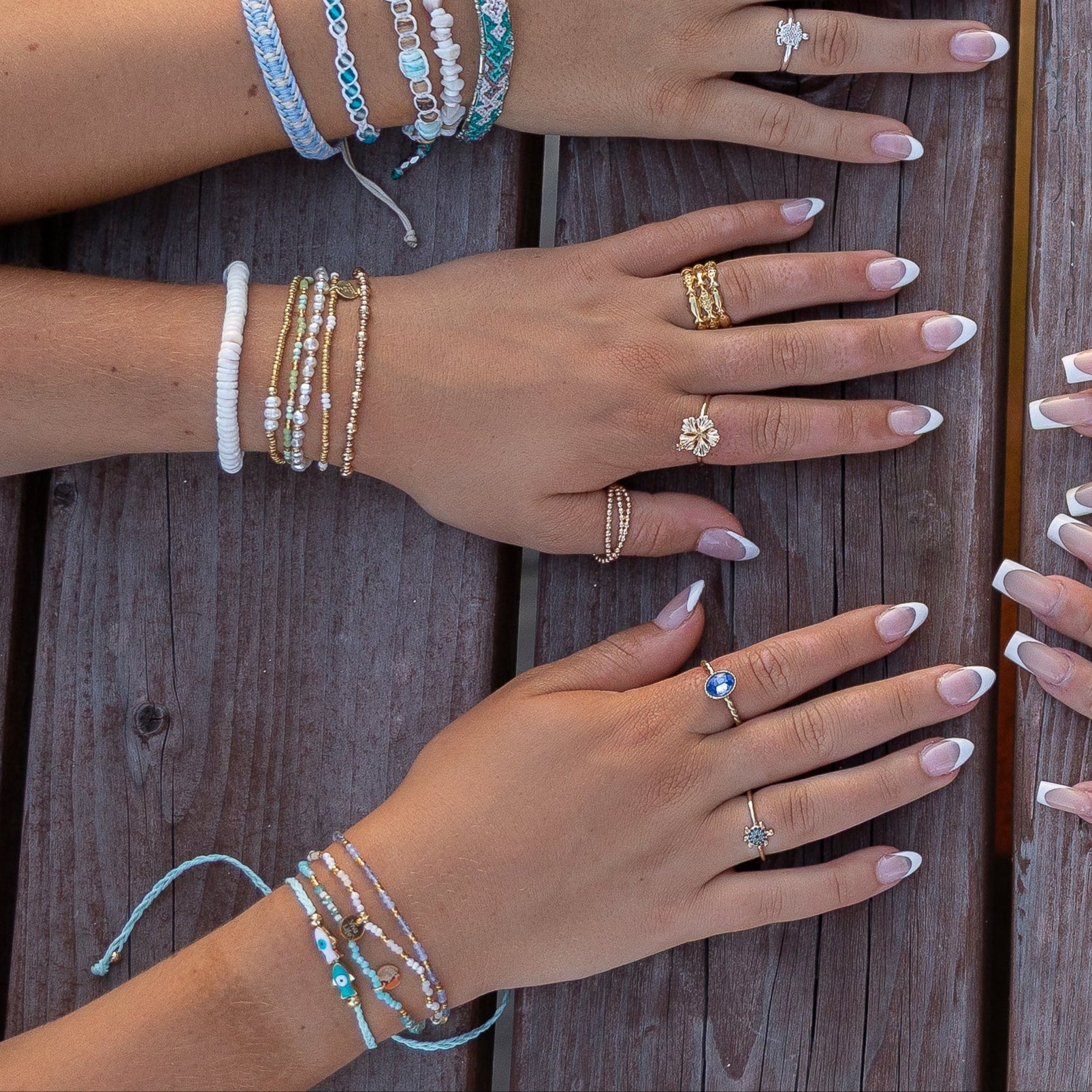 Colorful Metallic Seedbead Bracelet