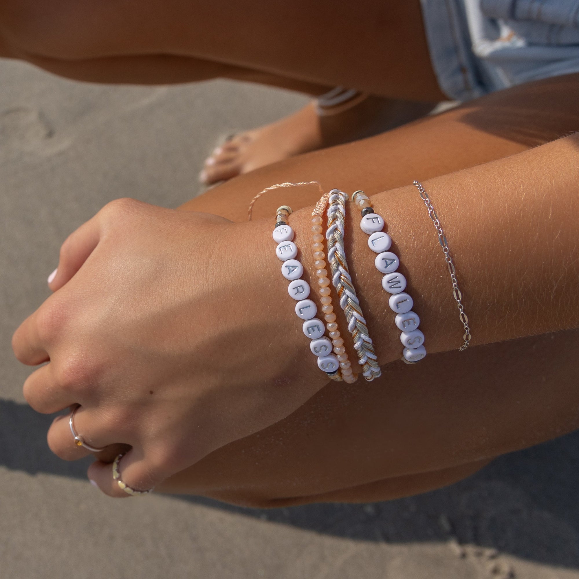 Linen Nylon Fishtail Braided Bracelet