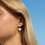 Mother of Pearl Butterfly Huggie Earrings