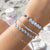 Assorted Silver Ball Metal Stretch Bracelet