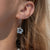 Hibiscus Flower Hoop Earrings