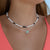 Blue Abalone Clover 15" Necklace