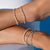 Faux Pearl Metal Bead Anklet