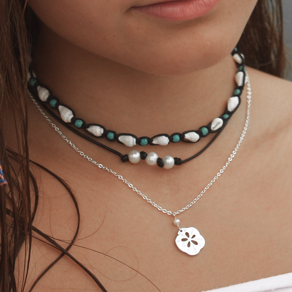 Sand Dollar Pearl 16" Necklace