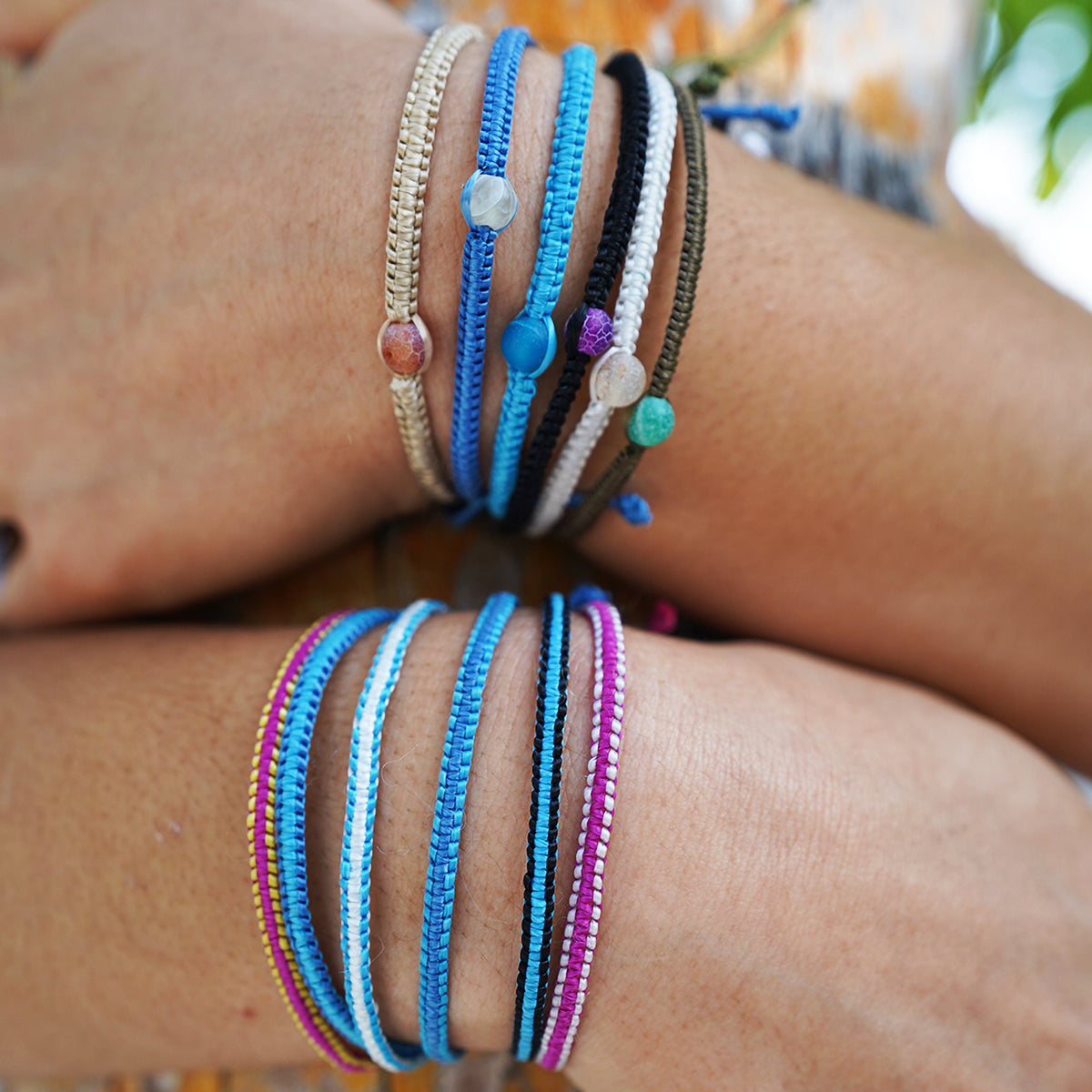 &quot;Go Green&quot; Handmade Recyclable Bracelets