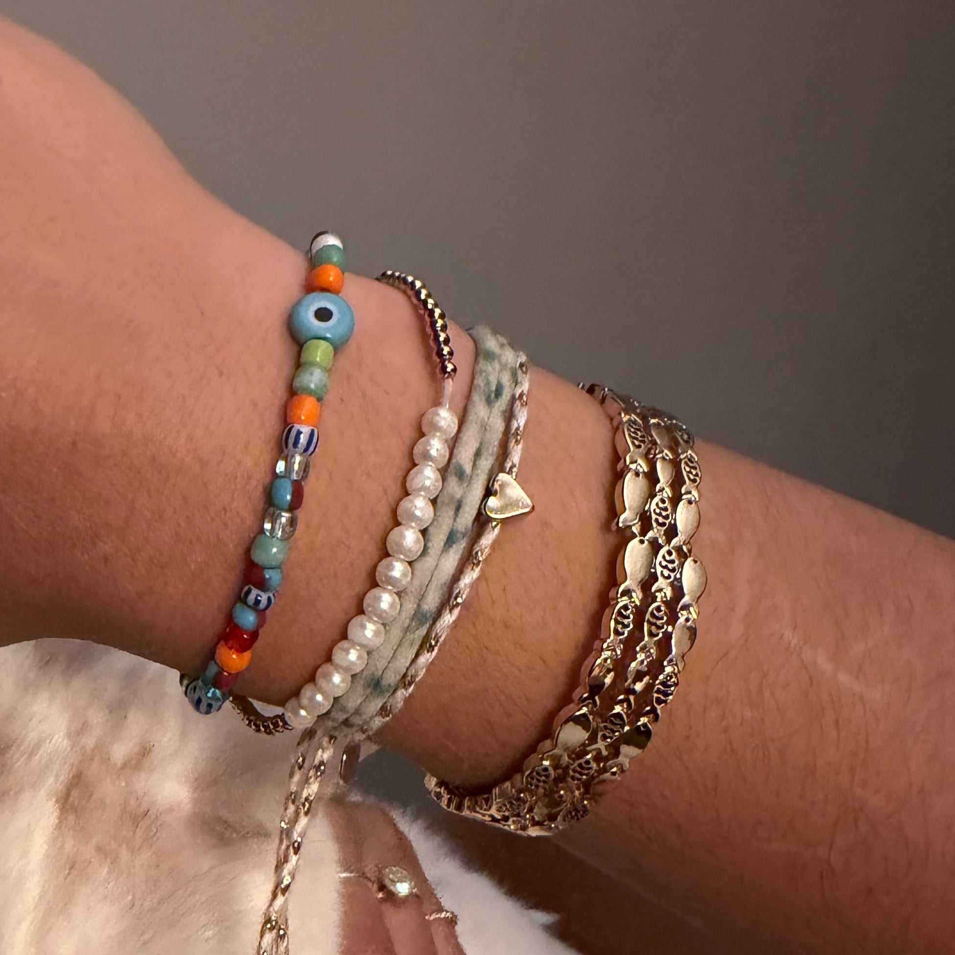 Mini Butterfly Multi-Color Cord Bracelet