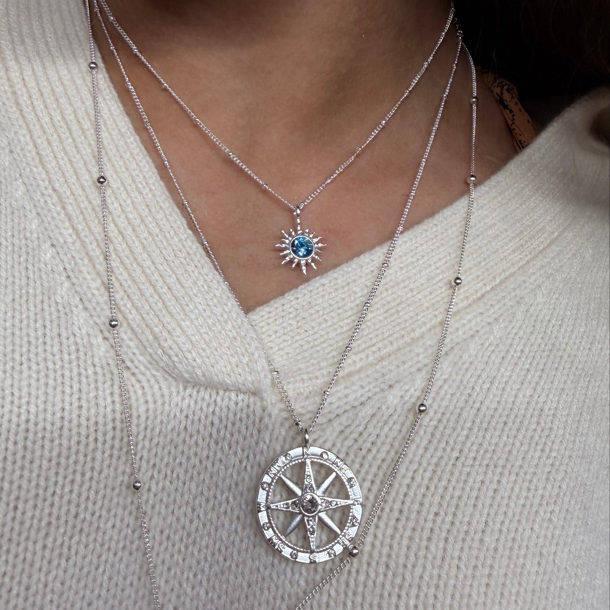 Crystal North Star 16" Necklace