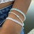 Seed Bead and Faceted Bead Wax Cord Bracelet
