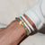 The "Betty" Clay Chip Stretch Bracelet