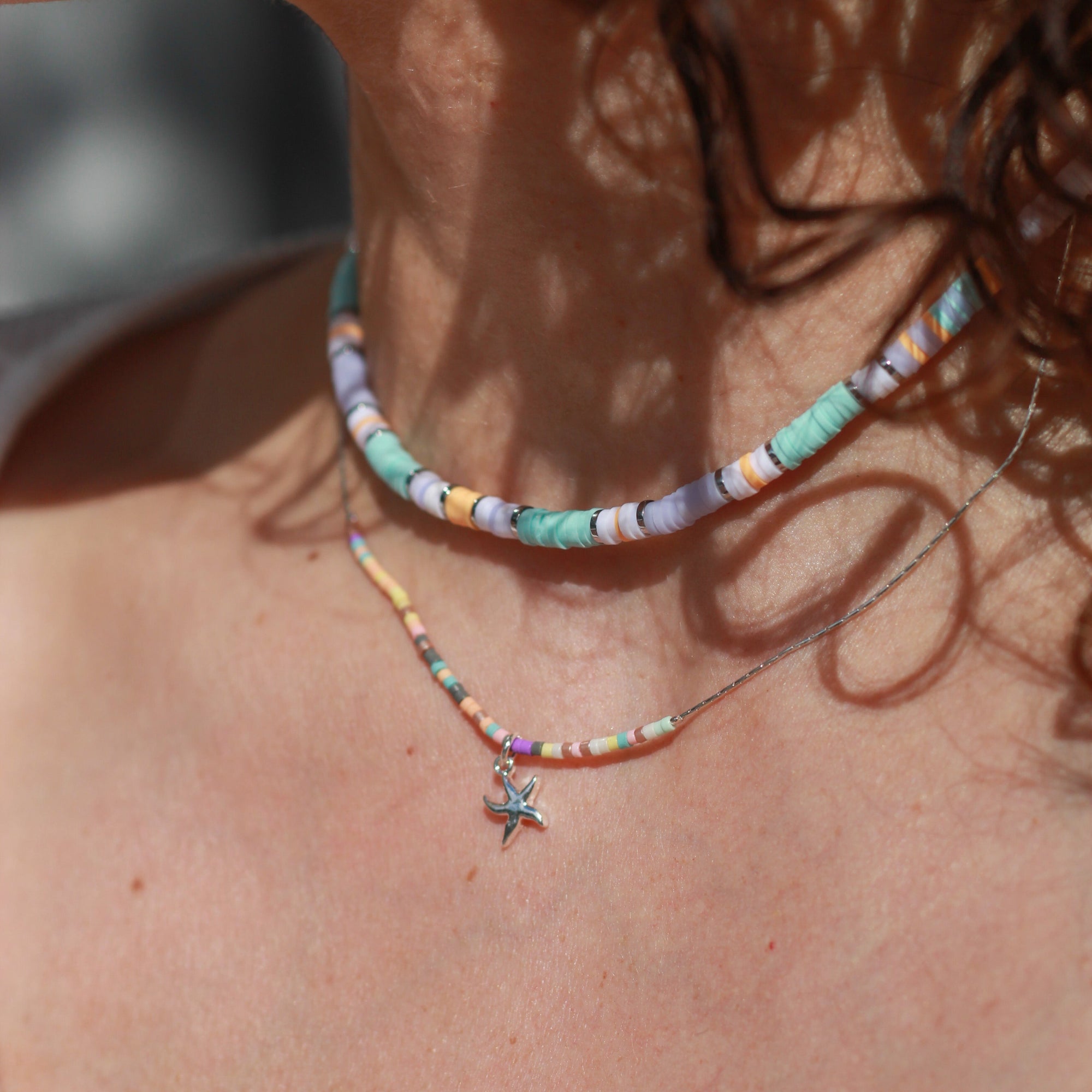 Tiny Pastel Seedbead Animal Charm Necklace