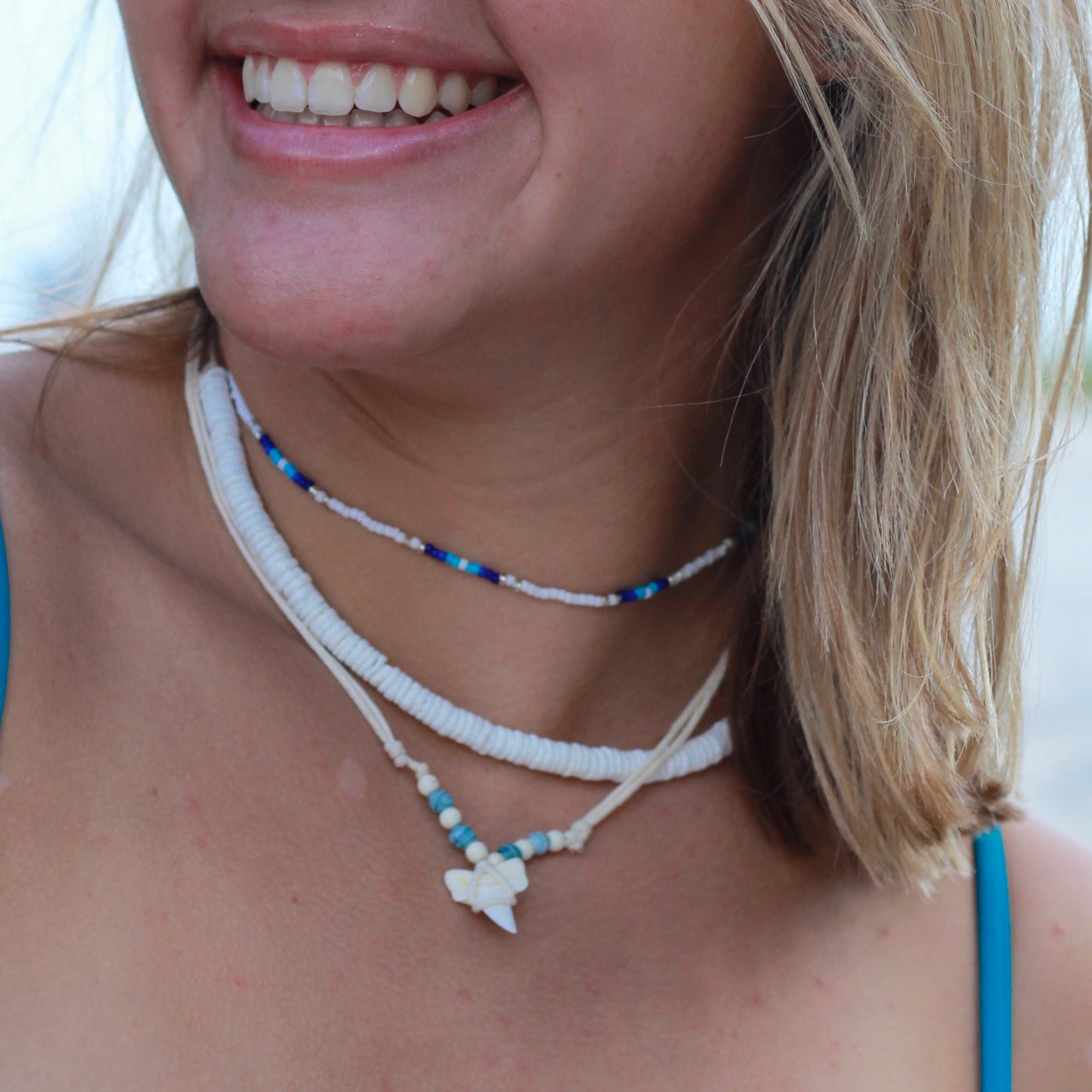 White Clam Shell Handmade Necklace