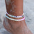 Handmade Pastel Rainbow Tie Dye Braided Anklet