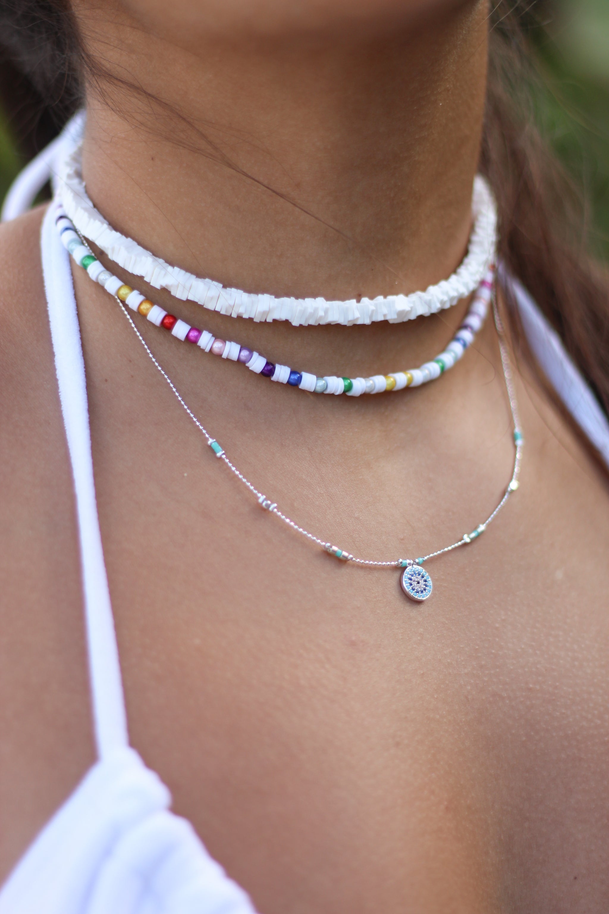PEARLS AND RAINBOW BEADS NECKLACE | LINE SHOPPING