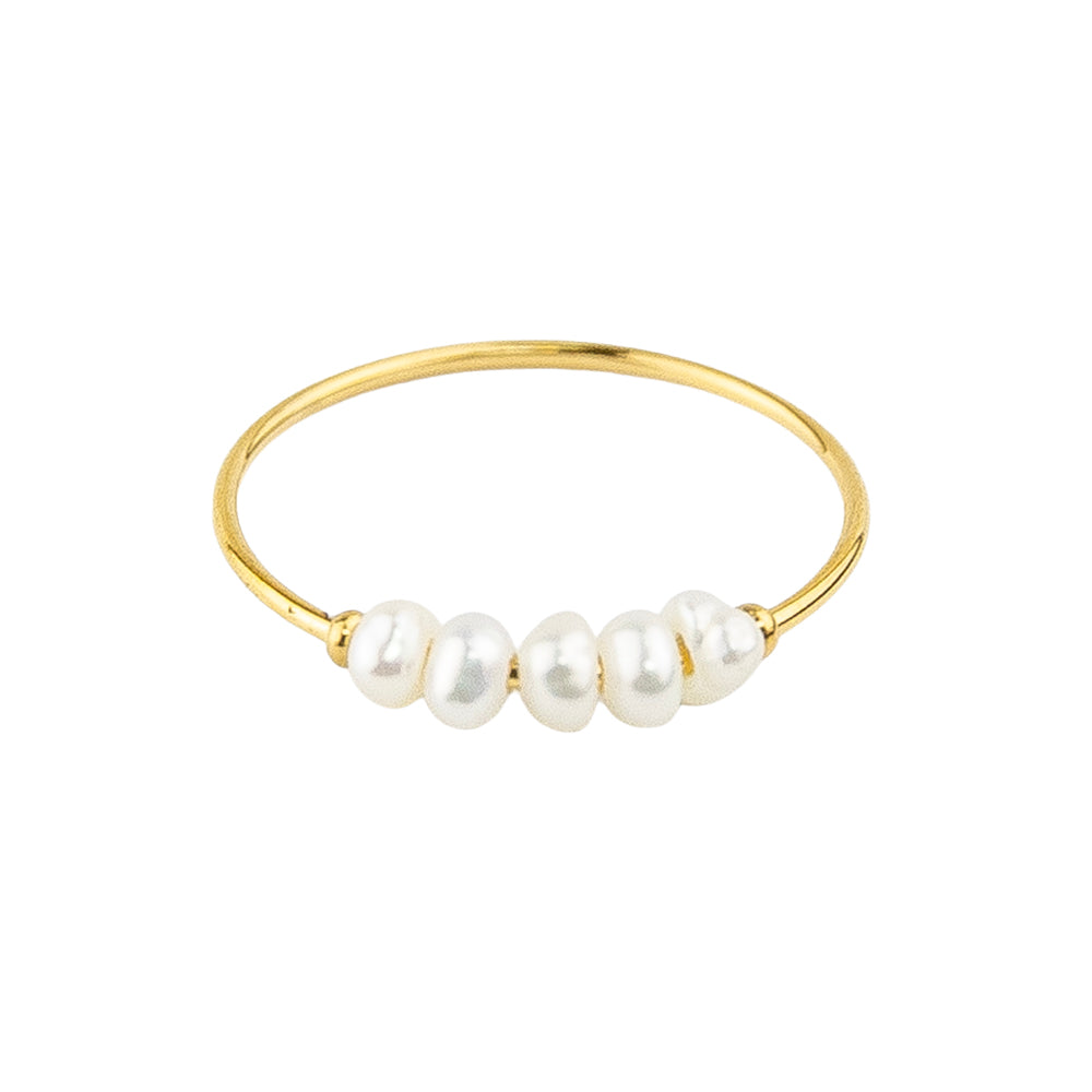 Dainty Multi Freshwater Pearl Ring