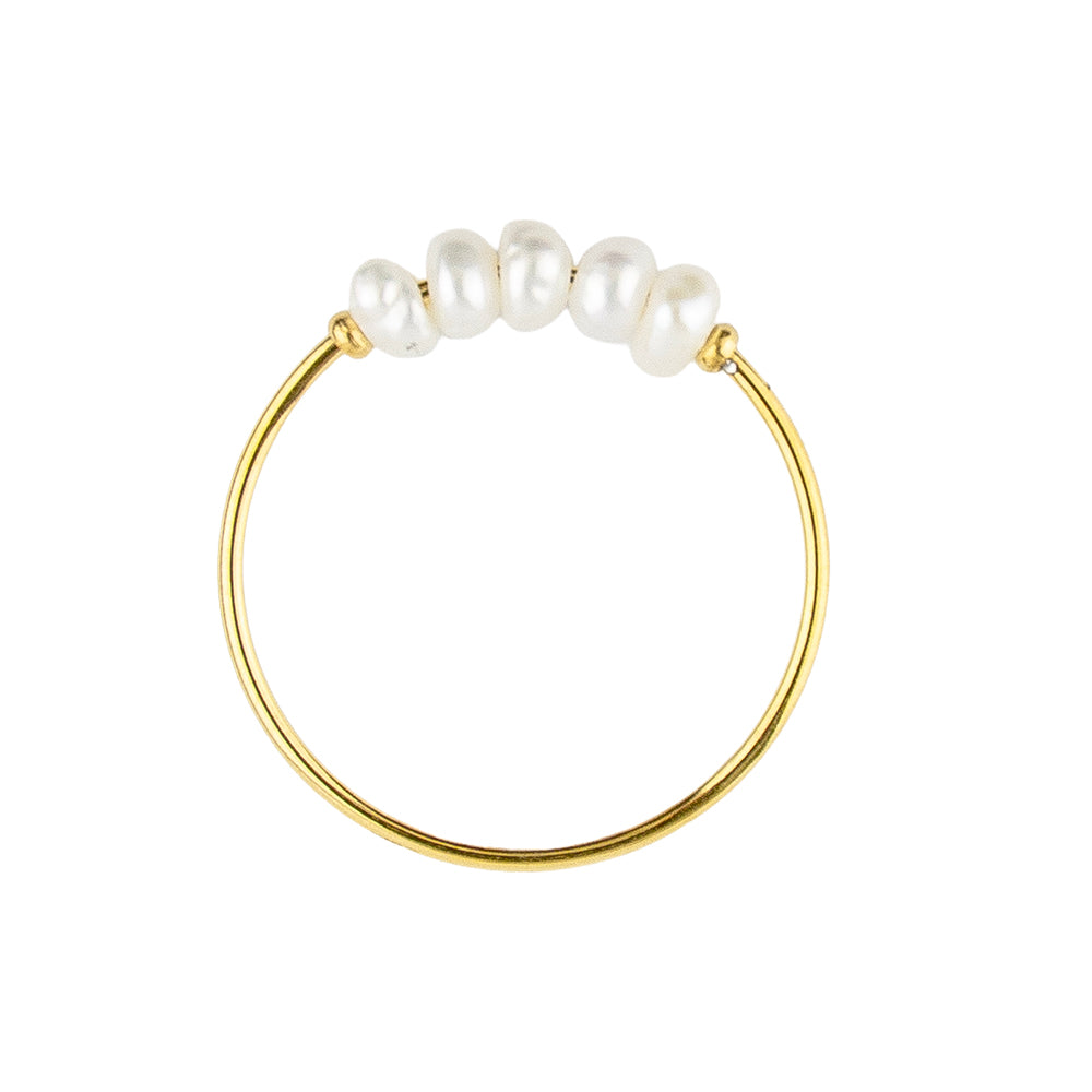 Dainty Multi Freshwater Pearl Ring